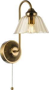 Dar Lighting fali lámpa erika antik bronz borostyán dareri0763