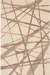 Bézs gyapjú szőnyeg 100x180 cm Sticks – Agnella