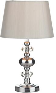 Dar Lighting glamour modern asztali lámpa edith csiszolt króm daredi4150