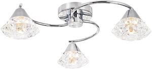 Dar Lighting glamour modern mennyezeti lámpa dilys csiszolt króm dardil5350
