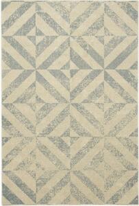 Bézs gyapjú szőnyeg 133x180 cm Tile – Agnella