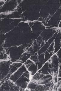 Fekete gyapjú szőnyeg 160x240 cm Mirage – Agnella