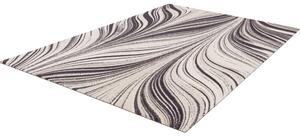 Szürke-krémszínű gyapjú szőnyeg 133x180 cm Zebre – Agnella