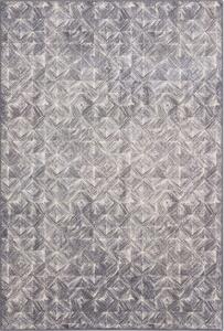 Szürke gyapjú szőnyeg 133x180 cm Moire – Agnella