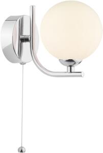Dar Lighting modern fali lámpa cradle fehér csiszolt króm darcra0750-02