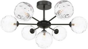 Dar Lighting modern mennyezeti lámpa cohen matt fekete darcoh3422-12