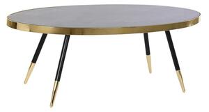Asztal, kávézó, acél, üveg, 110x50x41,5, márvány