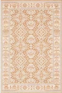 Világosbarna gyapjú szőnyeg 100x180 cm Carol – Agnella