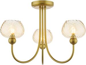 Dar Lighting modern mennyezeti lámpa cognac pezsgő arany darcog0335