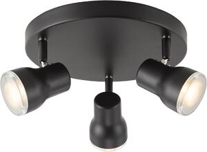 Dar Lighting modern spot lámpa clint matt fekete darcli7622
