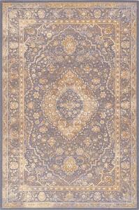 Szürke-bézs gyapjú szőnyeg 100x180 cm Zana – Agnella