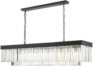 Dar Lighting glamour kristály modern függeszték celeus matt fekete darcel6422
