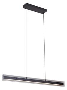 Modern függőlámpa fekete füstüveggel, LED-del és Easylift rendszerrel - Catch