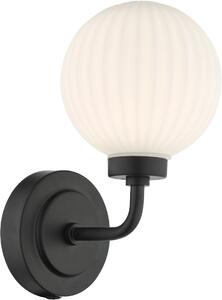 Dar Lighting modern fürdőszobai lámpa alrik matt fekete daralr0722