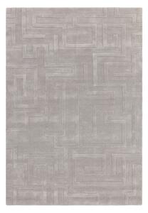 Világosszürke gyapjú szőnyeg 160x230 cm Maze – Asiatic Carpets