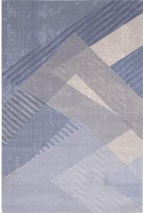 Világoskék gyapjú szőnyeg 133x180 cm Mesh – Agnella