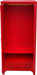 Szekrény fenyő mdf 85,5x50,5x186,2 piros