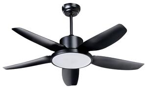 Mennyezeti ventilátor világítással LOUVET Távirányítóval LED Fekete