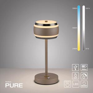 Paul Neuhaus modern asztali lámpa pure falling rings barna króm pln4503-97