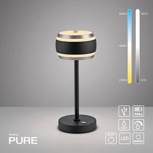 Paul Neuhaus modern asztali lámpa pure falling rings fekete pln4503-18