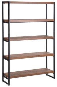 Négyszintes polcos elem TIFTON 155 cm Sötétbarna