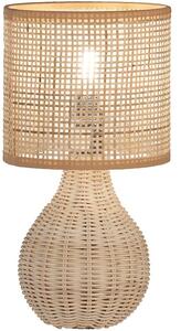 Fischer & Honsel skandináv boho asztali lámpa nature természetes fa fhl50735