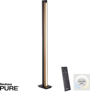 Paul Neuhaus modern állólámpa pure-lines antracit fa pln451-79