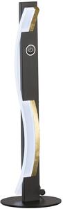 Fischer & Honsel modern asztali lámpa bridge fekete arany fhl50702