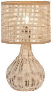 Fischer & Honsel skandináv boho asztali lámpa nature természetes fa fhl50733