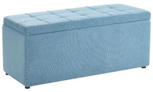 Ottomán tárolórekesszel OREM 100 cm 40 cm Kék