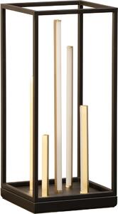 Fischer & Honsel modern asztali lámpa grid fekete arany fhl50754