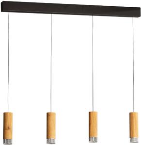 Fischer & Honsel modern függeszték shine-wood fekete olajozott tölgy fhl61132