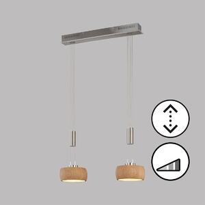 Fischer & Honsel modern skandináv függeszték shine-wood nikkel fhl61074