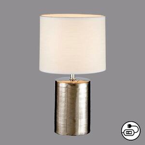 Fischer & Honsel modern asztali lámpa prata ezüst fhl50662