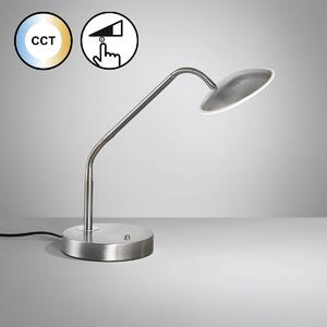 Fischer & Honsel modern asztali lámpa tallri nikkel fhl50700