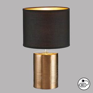 Fischer & Honsel modern asztali lámpa bronz barna fhl50657
