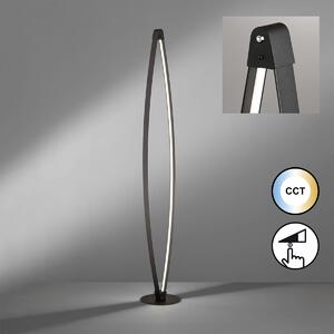 Fischer & Honsel modern állólámpa fenga bézs fekete szürke fhl40503