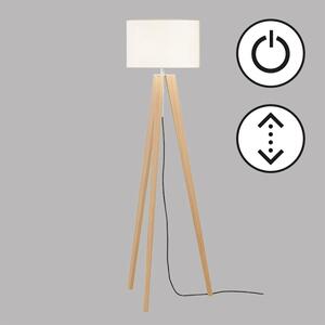 Fischer & Honsel skandináv állólámpa shine-wood nikkel fhl40478