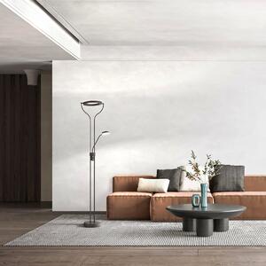 Fischer & Honsel modern állólámpa davos bézs fekete szürke fhl40470