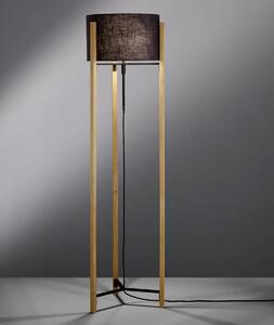 Fischer & Honsel modern állólámpa shine-wood bézs fekete szürke fhl40516