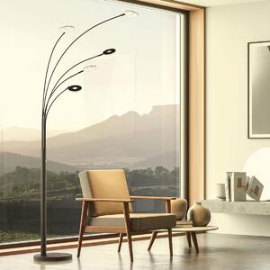 Fischer & Honsel modern állólámpa dent bézs fekete szürke fhl40402