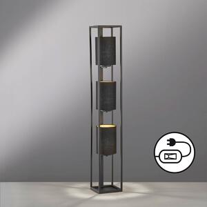 Fischer & Honsel modern állólámpa spenzer bézs fekete szürke fhl40459