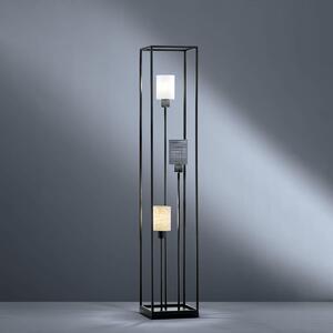 Fischer & Honsel modern állólámpa isko bézs fekete szürke fhl40430