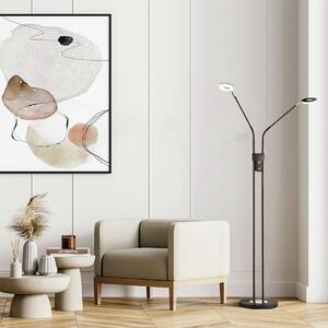 Fischer & Honsel modern állólámpa dent bézs fekete szürke fhl40300