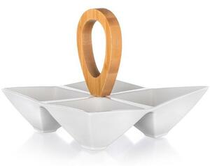 Banquet osztott tálkák BRILLANTE Bamboo, 21 x 21 x 17,5 cm