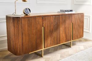 Tálaló GATSBY 160cm retro stílusú mangó arany