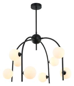 Italux modern csillár celine fehér fekete itxmdm-3800/8 bk+w