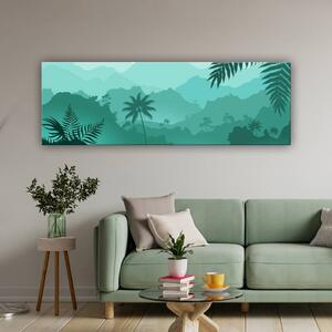 120x50cm - Mesebeli esőerdő vászonkép