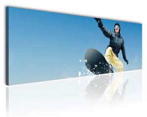 120x50cm - Snowboarding vászonkép