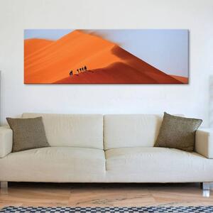 120x50cm - Forró és szeles sivatag vászonkép